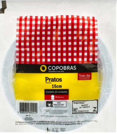 KIT PRATOS DESCARTAVEIS C/10 15CM