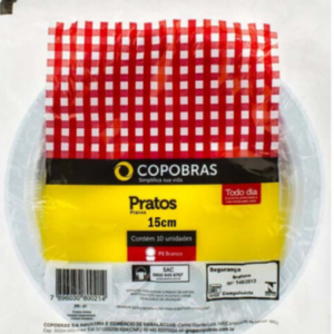 KIT PRATOS DESCARTAVEIS C/10 21CM