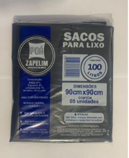 SACOS PARA LIXO 100LTS PCT C/10