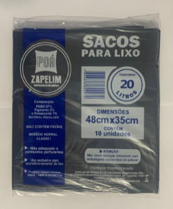 SACOS PARA LIXO 20LTS PCT C/20