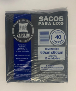 SACOS PARA LIXO 40LTS PCT C/10