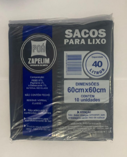 SACOS PARA LIXO 40LTS PCT C/10