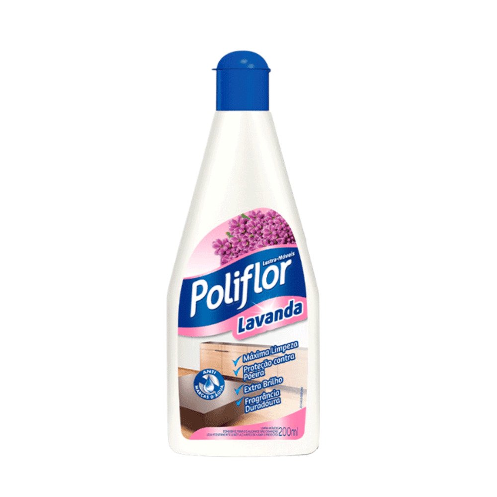Poliflor Lustra Móveis Lavanda Em Squeeze 200ml