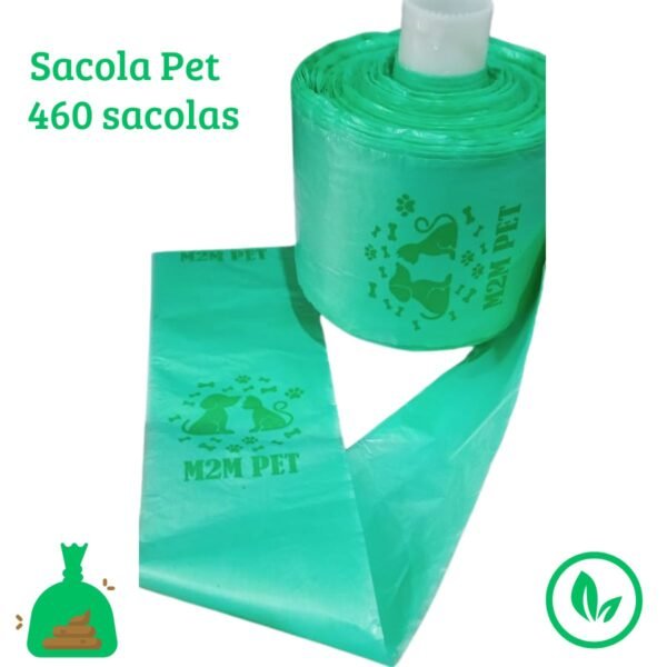 Bobina Saco Lixo Coco Pet Biodegradavel 28x42 460 Unidades - Imagem 2