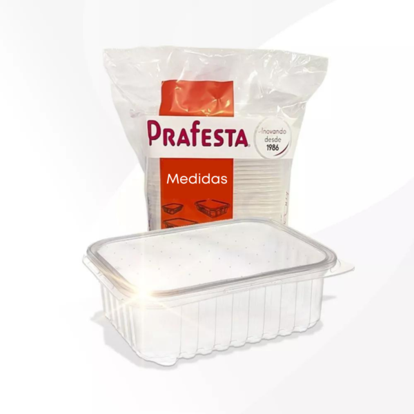 Marmita Micro Ondas Freezer 750ml Kit Com 24 Potes Fitness - Imagem 2