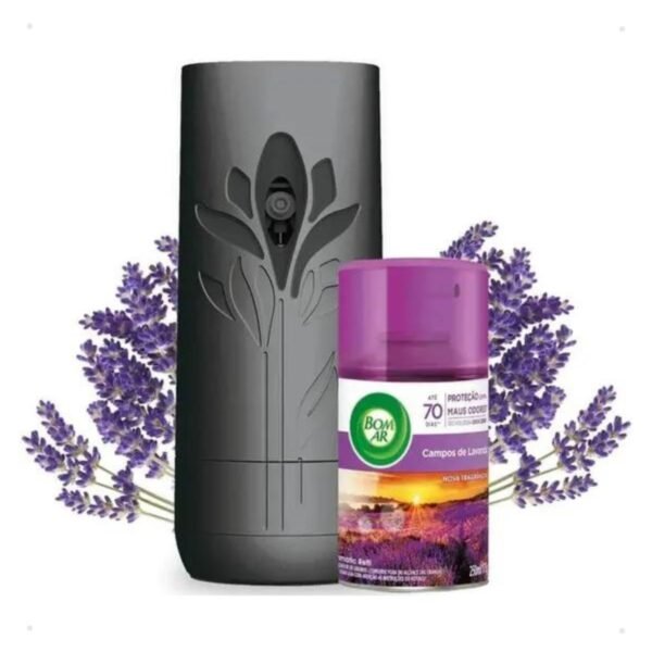 Aparelho Automático Aromatizante Bom Ar Campo Lavanda 250ml