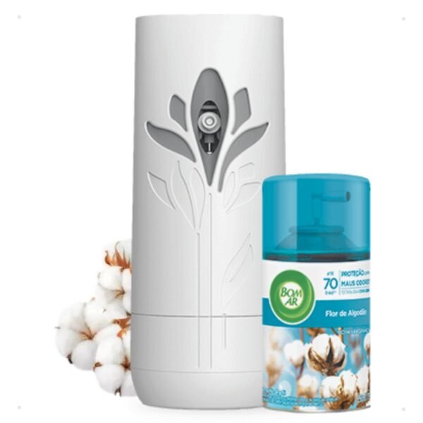 Aparelho Automático Aromatizante Bom Ar Flor Algodão 250ml