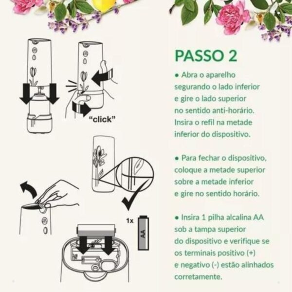 Aparelho Automático Aromatizante Bom Ar Campo Lavanda 250ml - Imagem 5