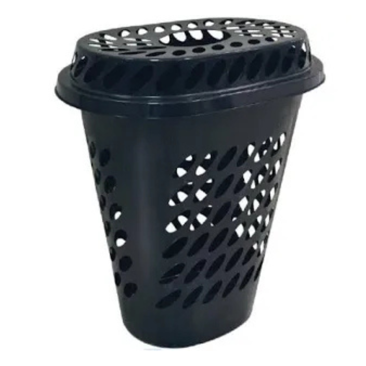 CESTO OVAL ELEGANCE PRETO – 60 LITROS