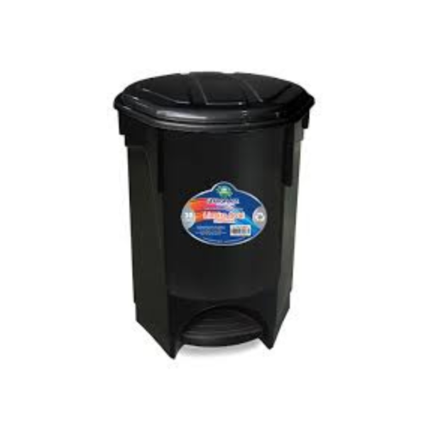 Lixeira 30 Litros Oval Com Pedal Montada - ARQPLAST